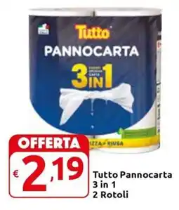 Carrefour Express Tutto Pannocarta 3 in 1 2 Rotoli offerta