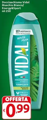 Carrefour Express Docciaschiuma Vidal Muschio Bianco/ Energy&Sport offerta