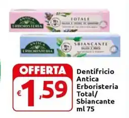 Carrefour Express Dentifricio Antica Erboristeria Total/ Sbiancante offerta