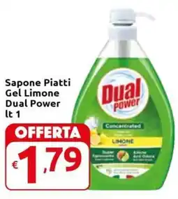 Carrefour Express Sapone Piatti Gel Limone Dual Power offerta