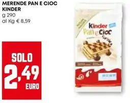 Pam Merende pan e cioc KINDER offerta