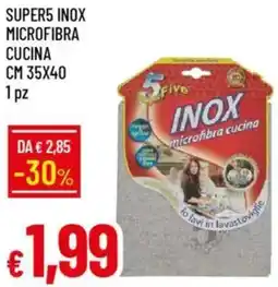 Galassia Super5 inox microfibra cucina cm 35x40 offerta