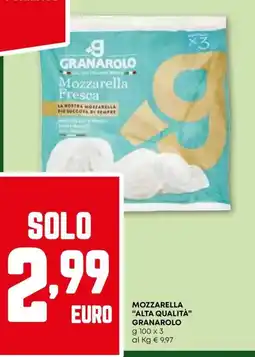 Pam Mozzarella "alta qualità"GRANAROLO offerta