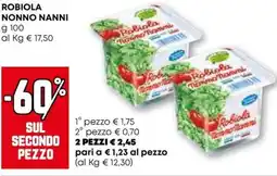 Pam Robiola NONNO NANNI offerta