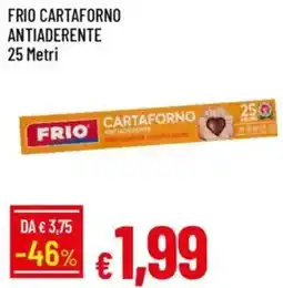Galassia Frio cartaforno antiaderente 25 Metri offerta
