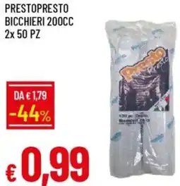 Galassia Prestopresto bicchieri 200cc offerta