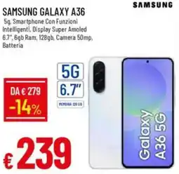 Galassia SAMSUNG GALAXY A36 offerta