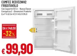 Galassia COMFEE RCD132WH2 FRIGOTAVOLO offerta