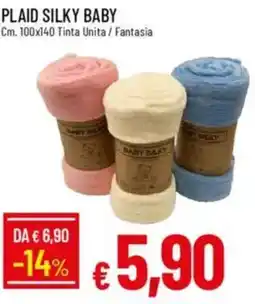 Galassia Plaid silky baby offerta
