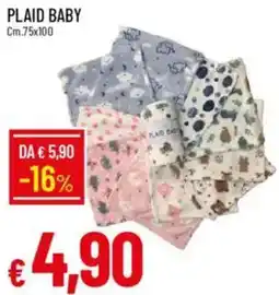 Galassia Plaid baby offerta