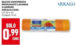 Pam Sacco immondizia profumato lavanda o agrumi ARKALIA CASA offerta