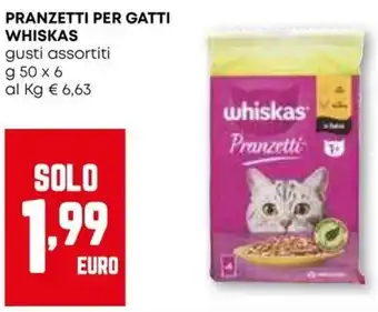 Pam Pranzetti per gatti WHISKAS offerta