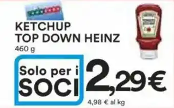 Ipercoop Ketchup top down HEINZ offerta
