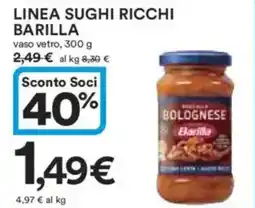 Ipercoop Linea sughi ricchi BARILLA offerta