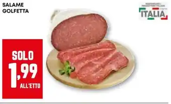 Pam Salame GOLFETTA offerta