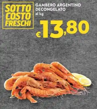 Bennet Gambero argentino decongelato offerta