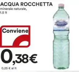 Ipercoop ACQUA ROCCHETTA minerale naturale offerta