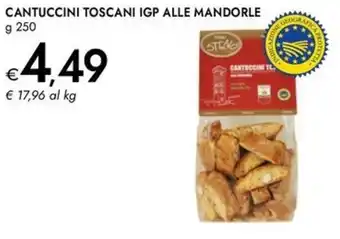 Bennet Cantuccini toscani IGP alle mandorle offerta