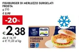 Bennet Fishburger di merluzzo surgelati FROSTA offerta