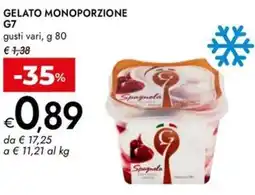 Bennet Gelato monoporzione G7 offerta
