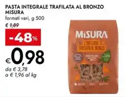 Bennet Pasta integrale trafilata al bronzo MISURA offerta