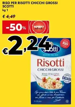 Bennet Riso per risotti chicchi grossi SCOTTI offerta