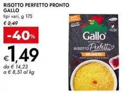 Bennet Risotto perfetto pronto GALLO offerta