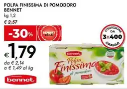Bennet Polpa finissima di pomodoro BENNET offerta