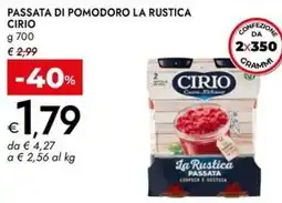 Bennet Passata di pomodoro la rustica CIRIO offerta