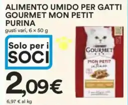 Ipercoop Alimento umido per gatti gourmet mon petit PURINA offerta