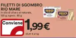 Ipercoop Filetti di sgombro RIO MARE offerta