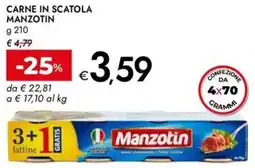 Bennet Carne in scatola MANZOTIN offerta