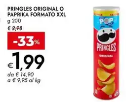 Bennet Pringles original o paprika formato XXL offerta