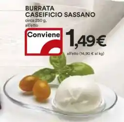 Ipercoop Burrata caseificio sassano offerta