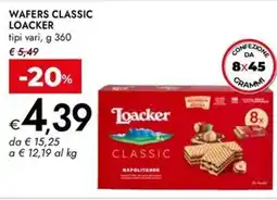 Bennet Wafers classic LOACKER offerta
