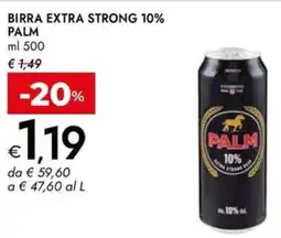 Bennet Birra extra strong 10% PALM offerta