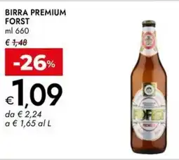 Bennet Birra premium FORST offerta
