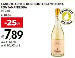 Bennet Langhe arneis doc contessa vittoria FONTANAFREDDA offerta