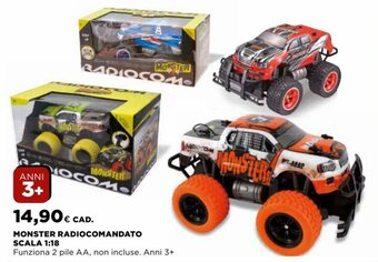 Ipercoop Monster Radiocomandato Scala 1:18 offerta