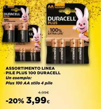 Ipercoop Duracell Assortimento Linea Pile Plus 100 offerta