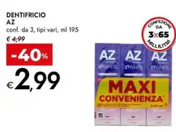 Bennet Dentifricio AZ offerta