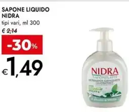 Bennet Sapone liquido NIDRA offerta