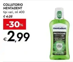 Bennet Collutorio MENTADENT offerta