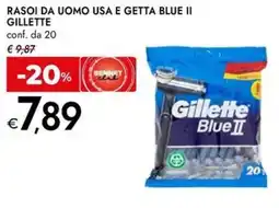 Bennet Rasoi da uomo usa e getta blue II GILLETTE offerta