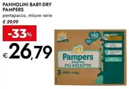 Bennet Pannolini baby-dry PAMPERS offerta