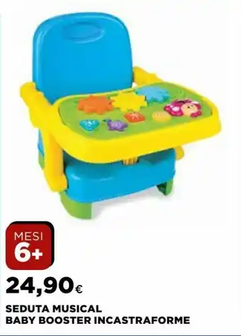 Seduta Musical Baby Booster Incastraforme