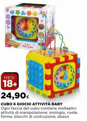 Ipercoop Cubo 6 Giochi Attività Baby offerta