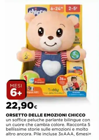 Ipercoop Orsetto Delle Emozioni Chicco offerta