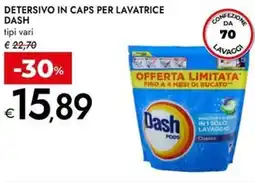 Bennet Detersivo in caps per lavatrice DASH offerta