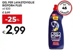 Bennet Gel per lavastoviglie BIOFORM PLUS offerta
